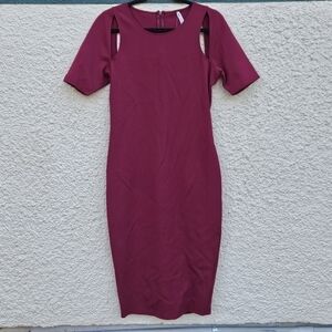 NWT Fabletics Eva midi dress in wine medium